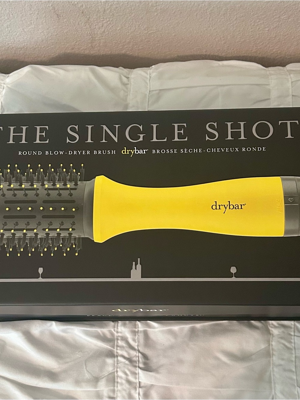 Drybar Yellow Round Blow-Dryer Brush Packaging Artwork